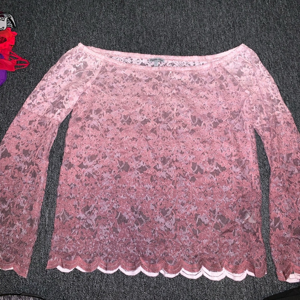Lace off the shoulder top